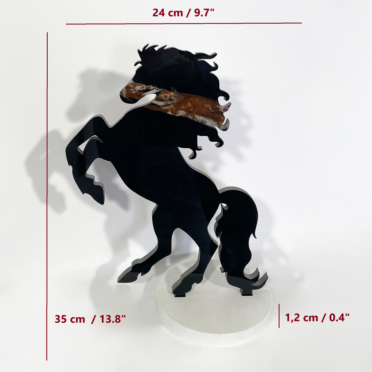 HANDMADE PORCELAIN HORSE DECORATION