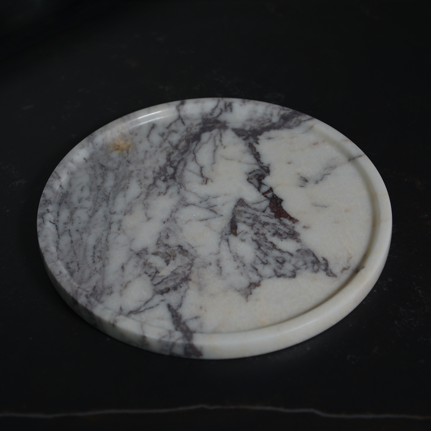 Lilac Marble Plate