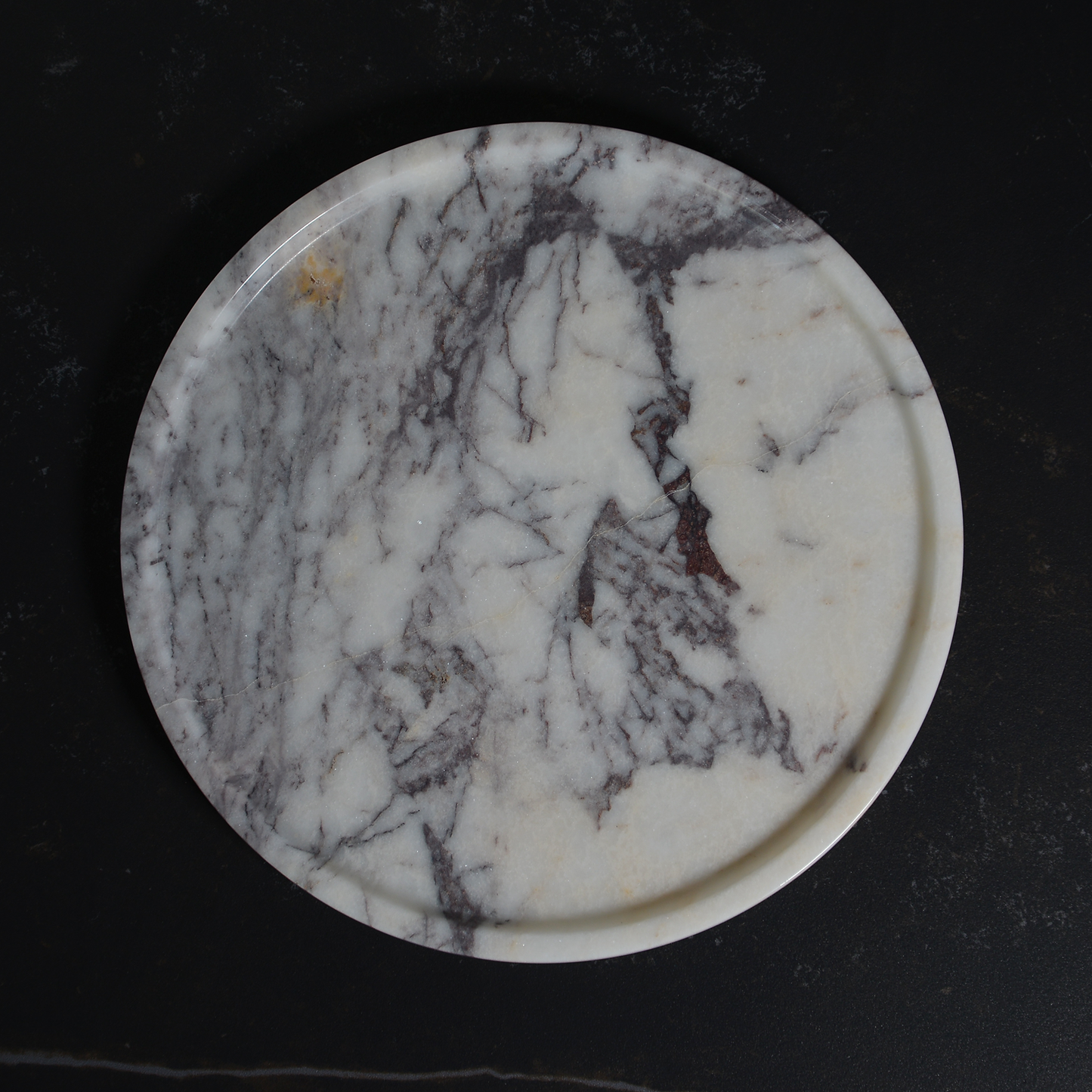 Lilac Marble Plate