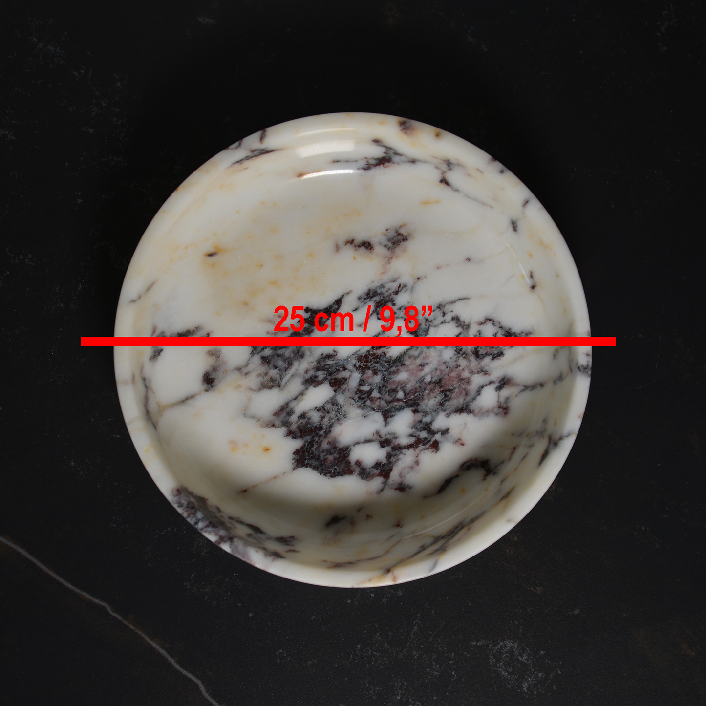 Calacatta Viola Marble Bowl - Violet Bowl