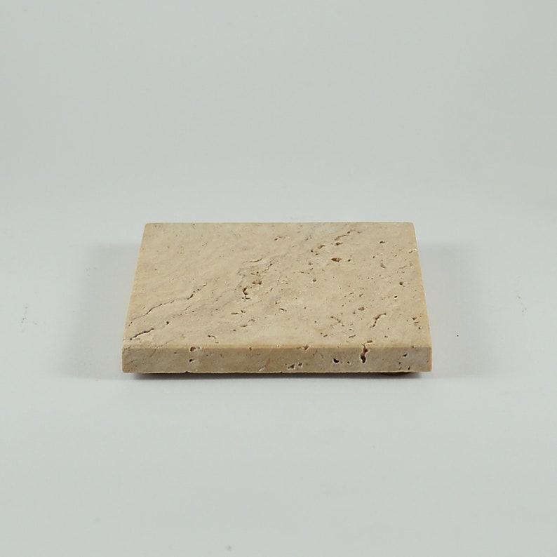 Natural Stone Turkish Travertine Coaster Set